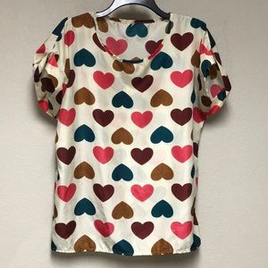 ❤️Short Sleeve HEART Blouse💕